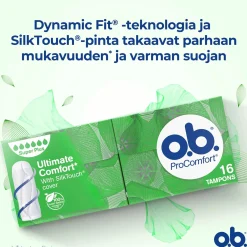 o.b. Kuukautiset Ja Intiimihygienia<® ProComfort Super Plus 16 kpl