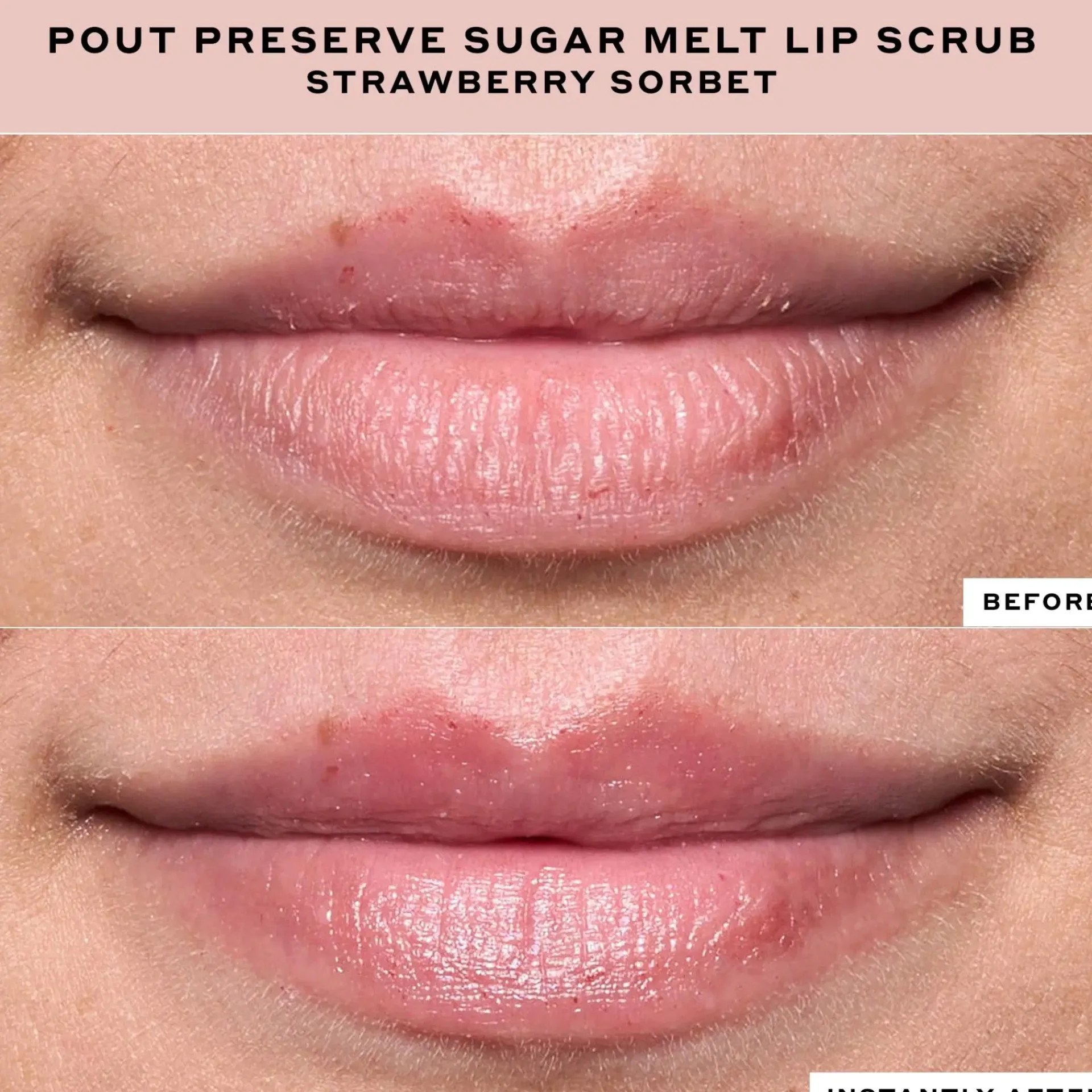 Ole Henriksen Kasvojenhoito<ONE SHOT Pout Preserve Sugar Melt Lip Scrub Strawberry Sorbet huulikuorinta 4 ml