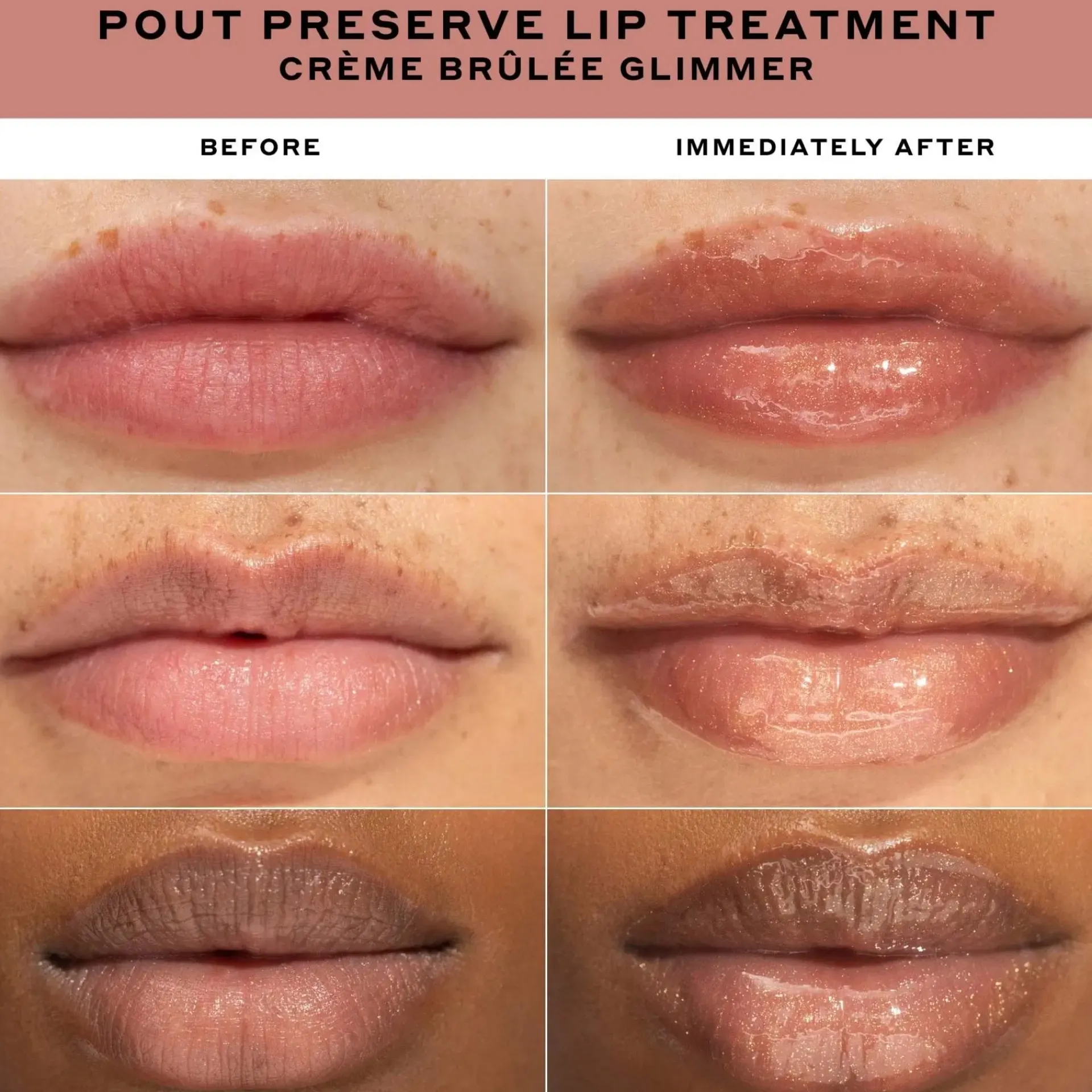 Ole Henriksen Kasvojenhoito<Pout Preserve Glimmer Lip treatment Creme Brulee huulivoide 12ml