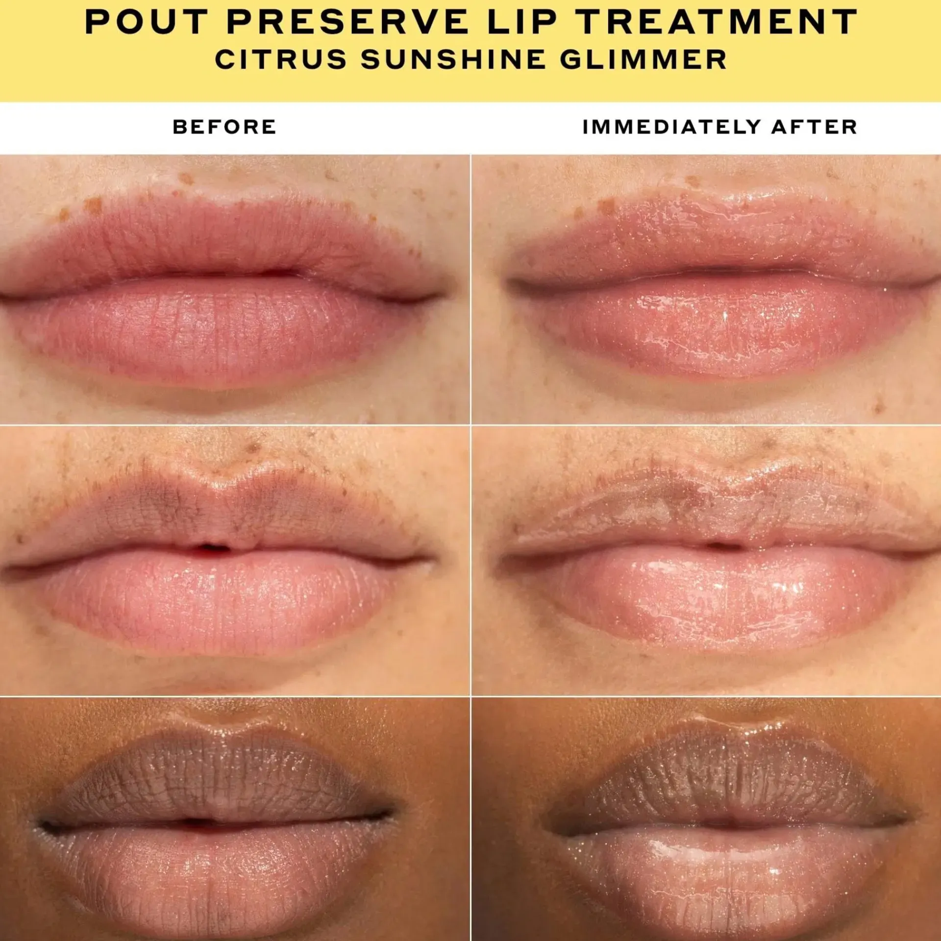 Ole Henriksen Kasvojenhoito<Pout preserve Glimmer lip treatment Citrus Sunshine huulivoide 12ml