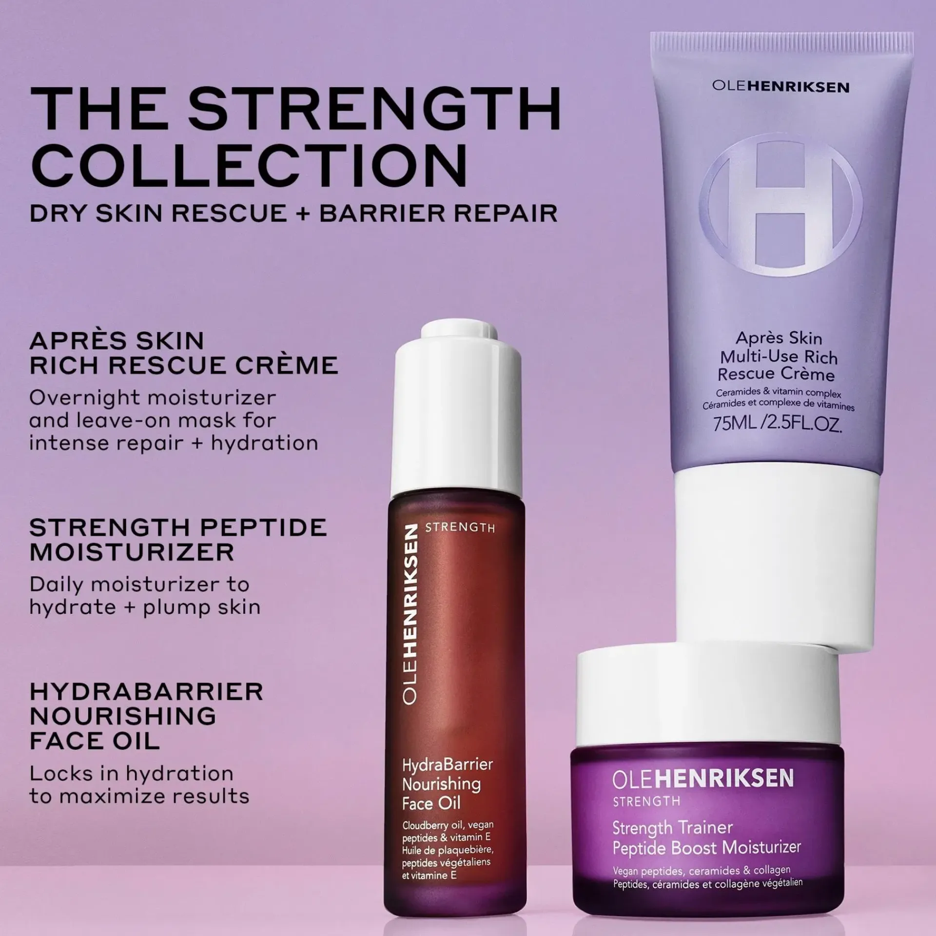 Ole Henriksen Kasvojenhoito<Strength Aprés-Skin Rich Rescue Treatment hoitovoide 75 ml