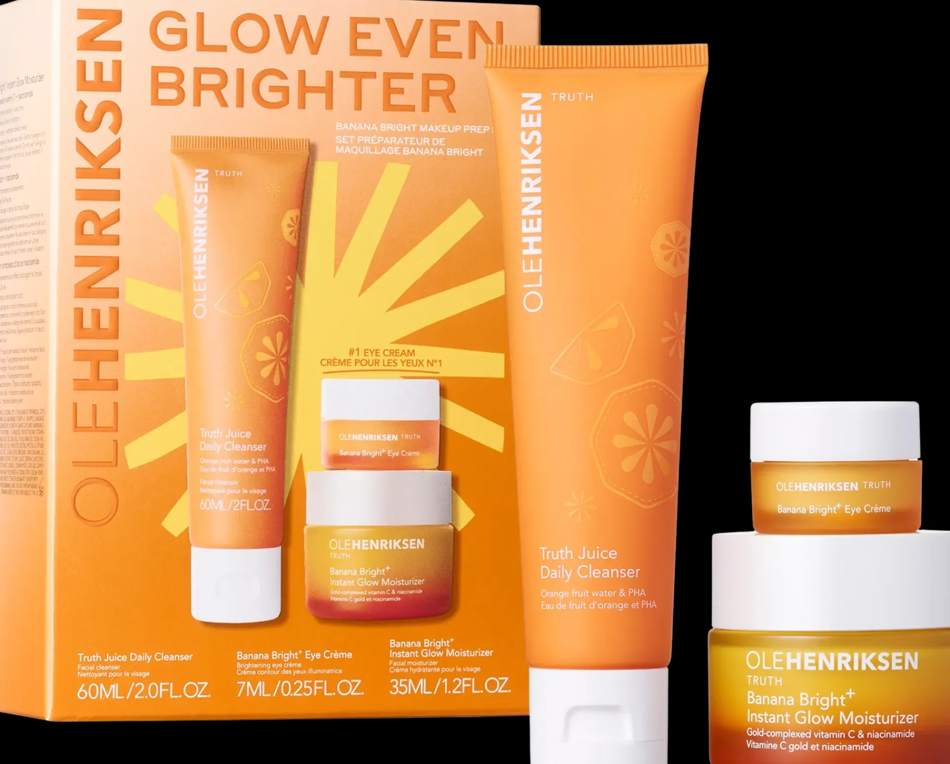 Ole Henriksen Ihonhoitopakkaukset|Matkakokoiset Tuotteet<Truth Glow Even Brighter Banana Bright Set ihonhoitopakkaus