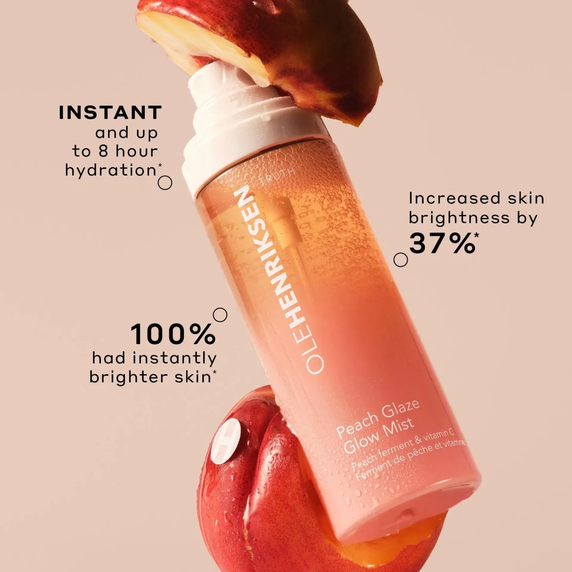 Ole Henriksen Kasvojenhoito<Truth Peach glaze glow mist -kasvojen hoitosuihke 80ml