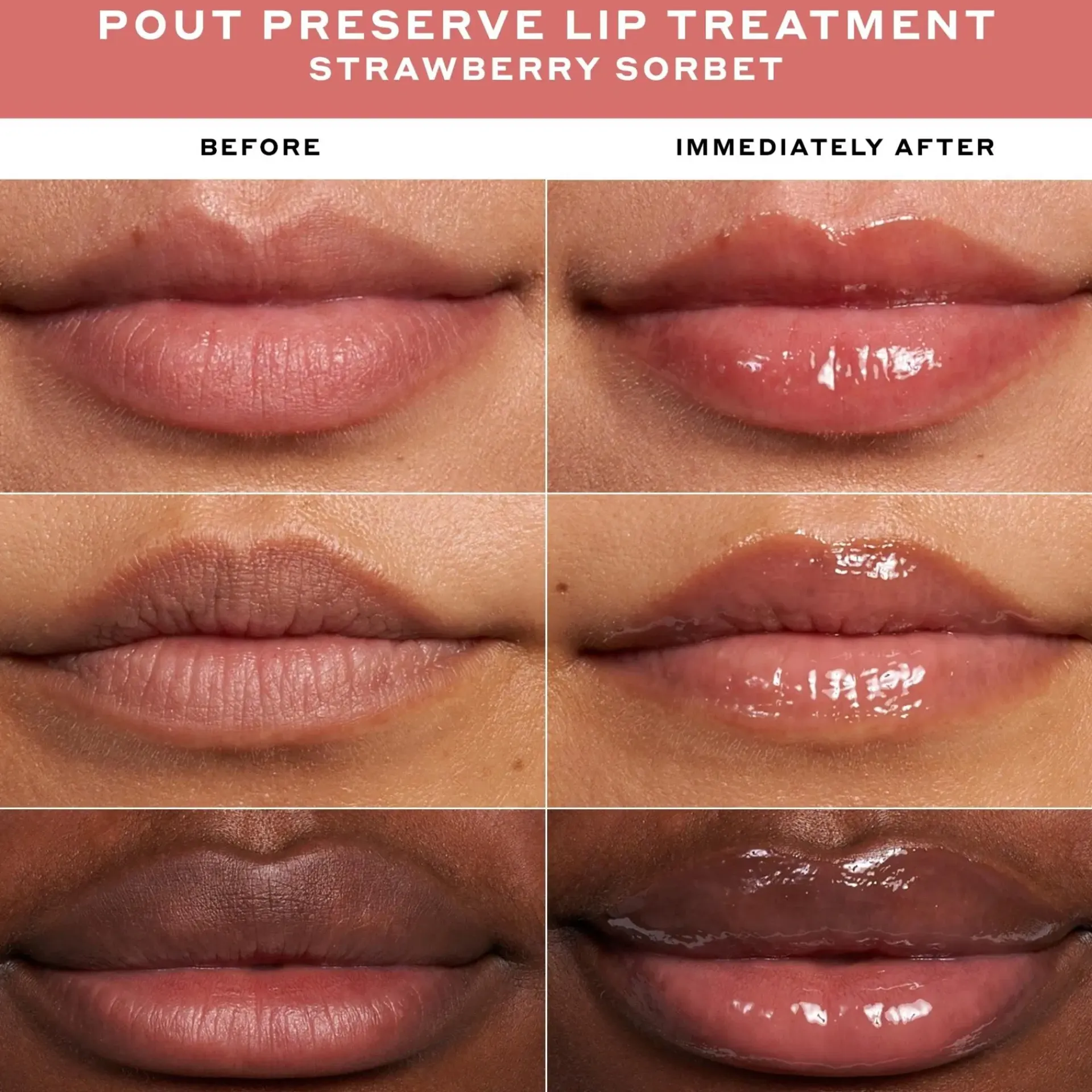 Ole Henriksen Kasvojenhoito<OleHenriksen Pout Preserve Lip Treatment Strawberry Sorbet makuhuulivoide 12 ml