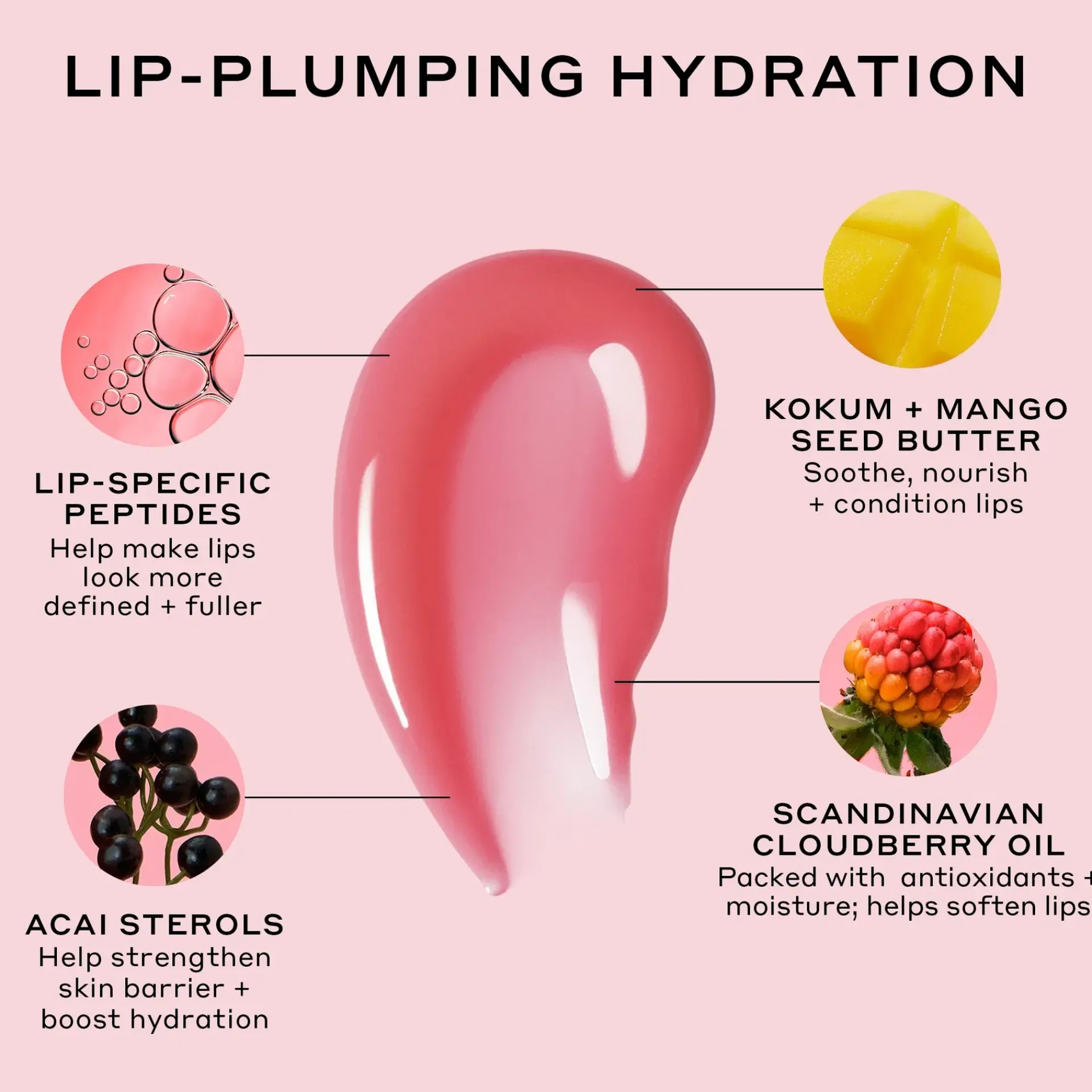 Ole Henriksen Kasvojenhoito<OleHenriksen Pout Preserve Lip Treatment Strawberry Sorbet makuhuulivoide 12 ml