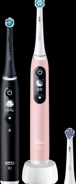 Oral-B Suuhygienia|Suuhygienia<iO6 Black Lava ja Pink Sand -Sähköhammasharja Braun-tekniikalla