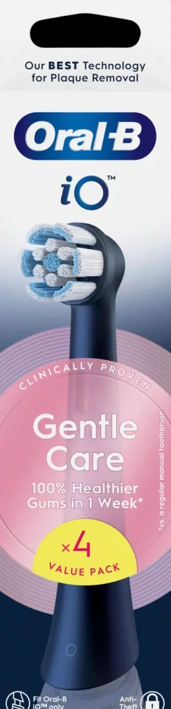 Oral-B Suuhygienia|Suuhygienia<iO Gentle Care Black vaihtoharja 4kpl