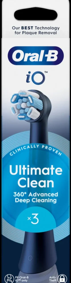 Oral-B Suuhygienia|Suuhygienia<iO Ultimate Clean Black vaihtoharja 3kpl