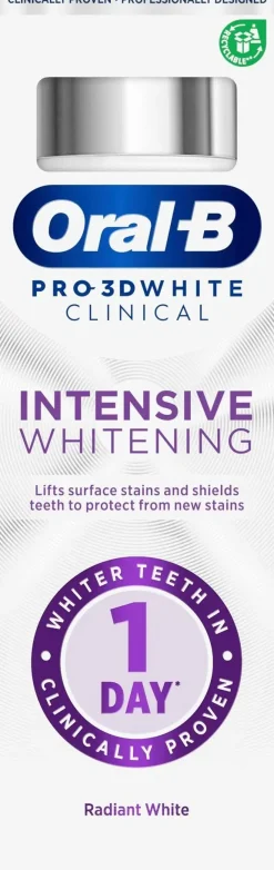 Oral-B Suuhygienia|Suuhygienia<75ml Pro-3D White Clinical Radiant White hammastahna