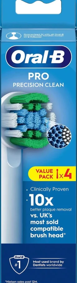 Oral-B Suuhygienia|Suuhygienia<PRO Precision Clean 4kpl vaihtoharja