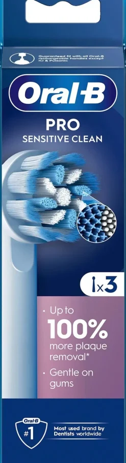 Oral-B Suuhygienia|Suuhygienia<PRO Sensitive Clean 3kpl vaihtoharja
