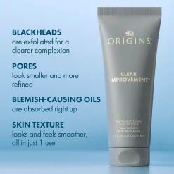 Origins Kasvojenhoito<Clear Improvement Blackhead Clearing Mask-To-Scrub kuorintanaamio 75 ml