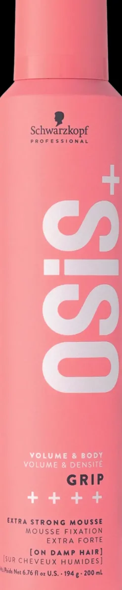 Schwarzkopf Professional Curly Girl -Tuotteet|Hiusten Muotoilutuotteet<OSIS+ Grip Voimakas muotovaahto 200ml