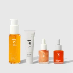 Pai Skincare Ihonhoito|Kasvojenhoito<Pai Try Pai Kit Mini cleansing oil, moisturiser, bronzing drops & face oil aloituspakkaus 58ml