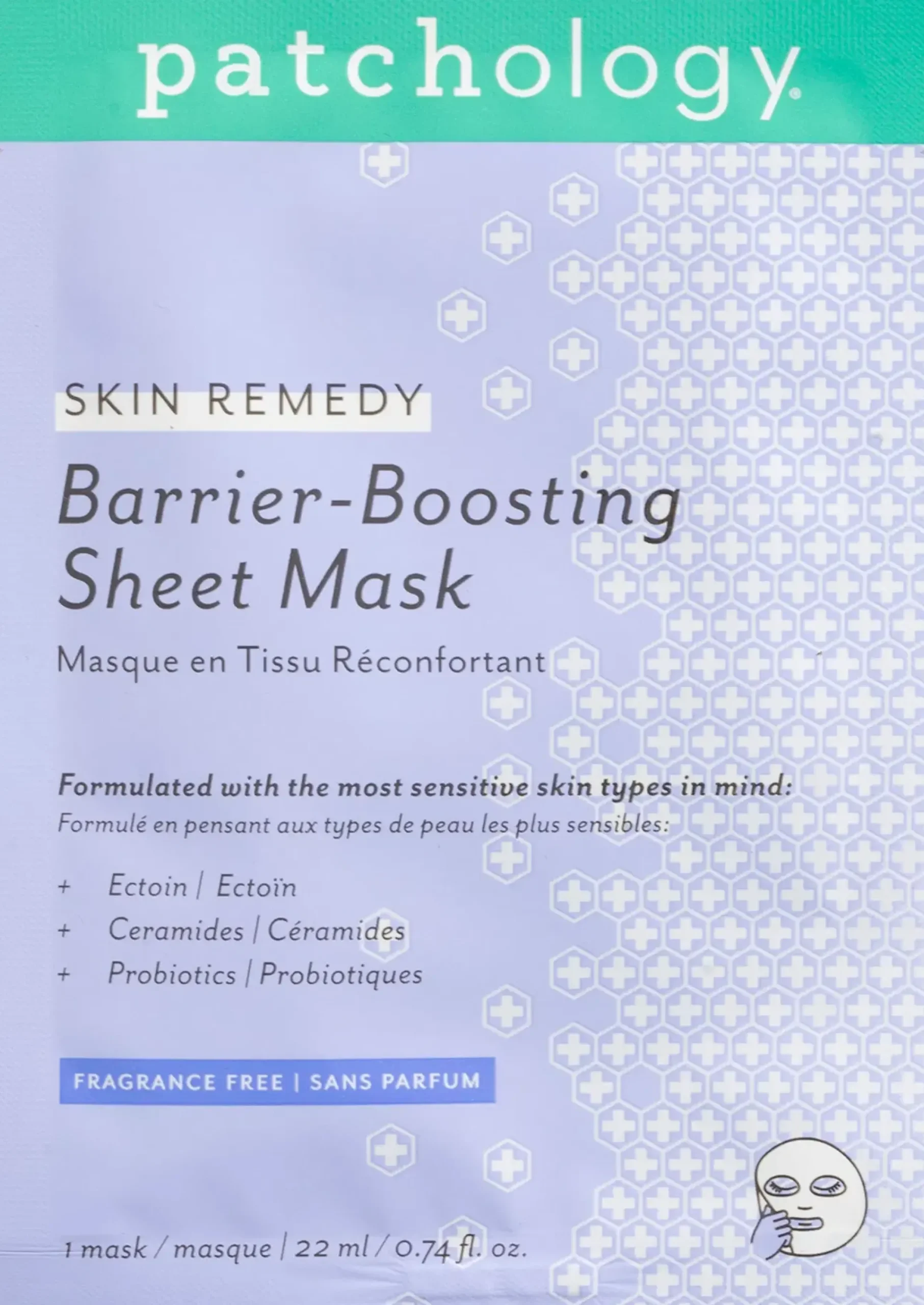 Patchology Kasvojenhoito<Skin Remedy Barrier-Boosting Sheet Mask - Single -kangasnaamio