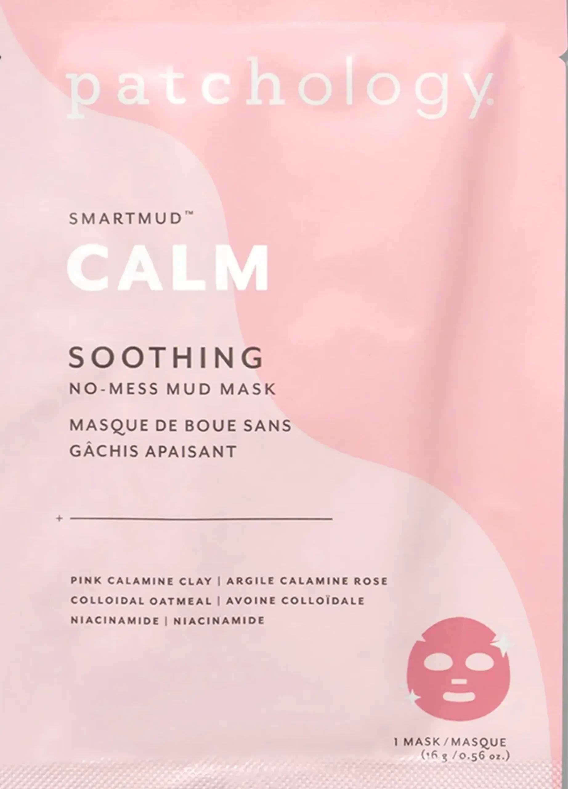 Patchology Kasvojenhoito<SmartMud Calm Soothing No-Mess Mud Mask -kangasnaamio