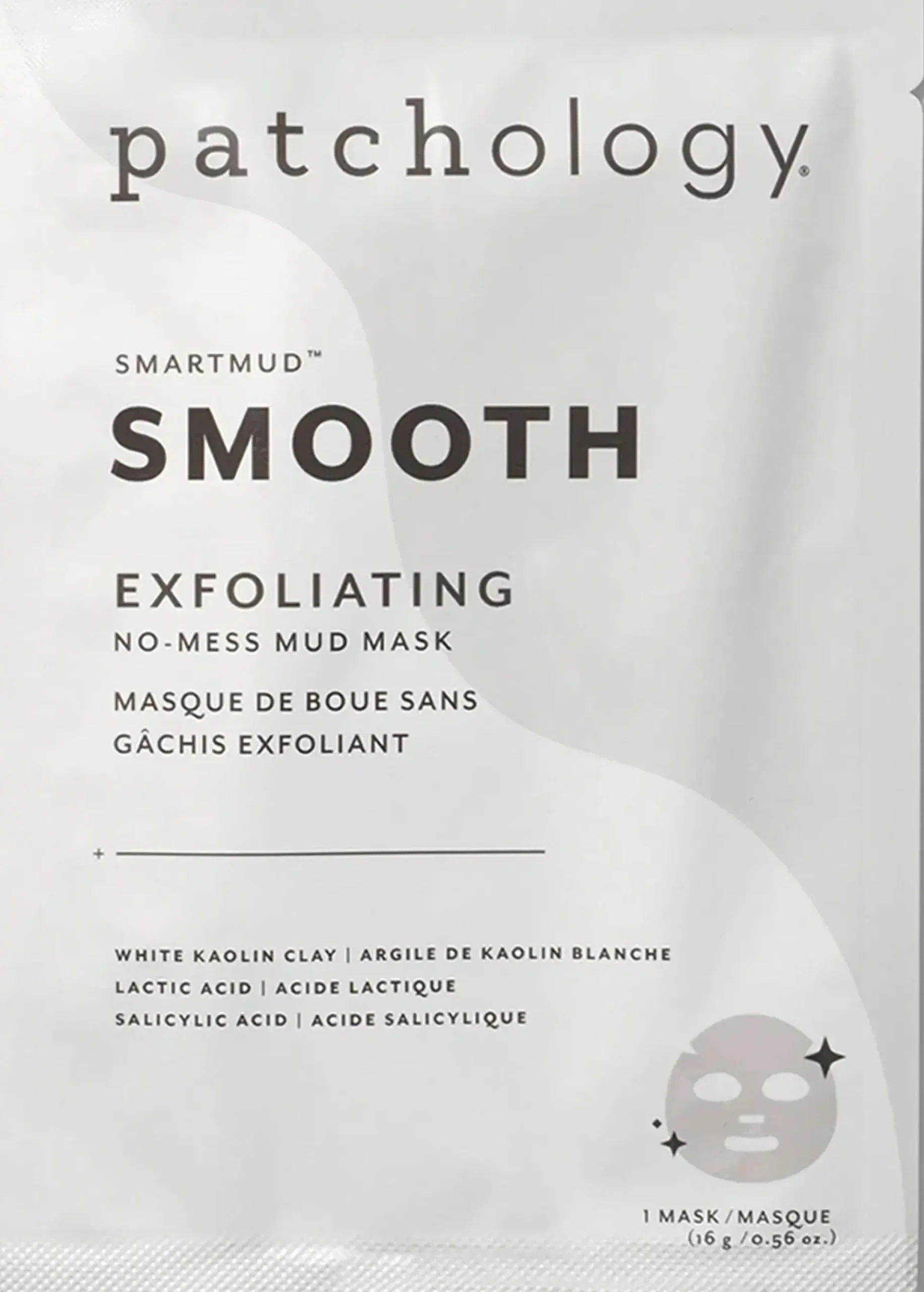 Patchology Kasvojenhoito<SmartMud Smooth Exfoliating No-Mess Mud Mask -kangasnaamio