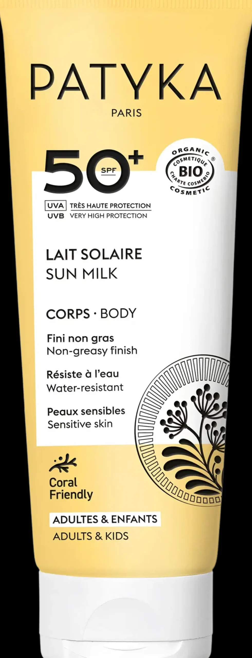Patyka Ihonhoito|Aurinkotuotteet<Body Sun Milk SPF50 -Aurinkosuoja vartalolle 100ml