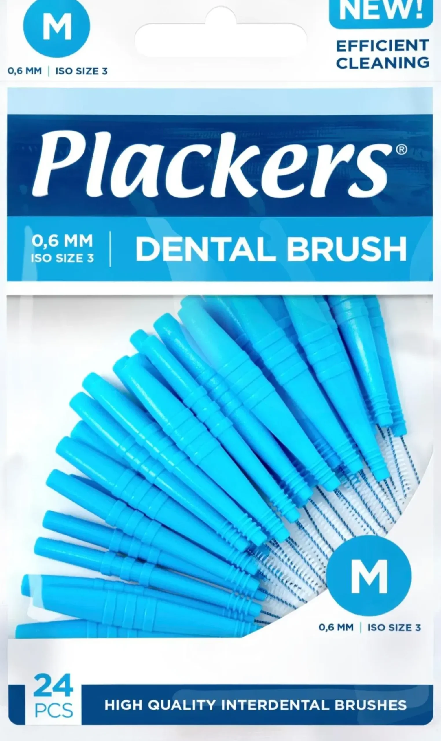 Plackers Suuhygienia|Suuhygienia<Dental Brush hammasväliharja M 0,6mm 24kpl