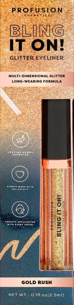 Profusion Cosmetics Silmämeikit<Bling It On Glitter Liquid Eyeliner rajausväri 2,5 ml