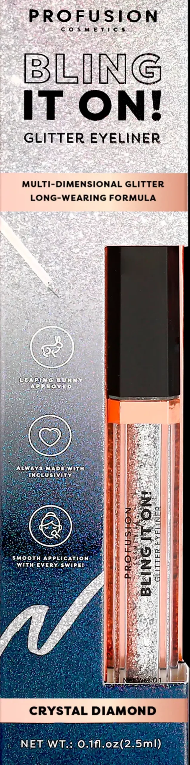 Profusion Cosmetics Silmämeikit<Bling It On Glitter Liquid Eyeliner rajausväri 2,5 ml