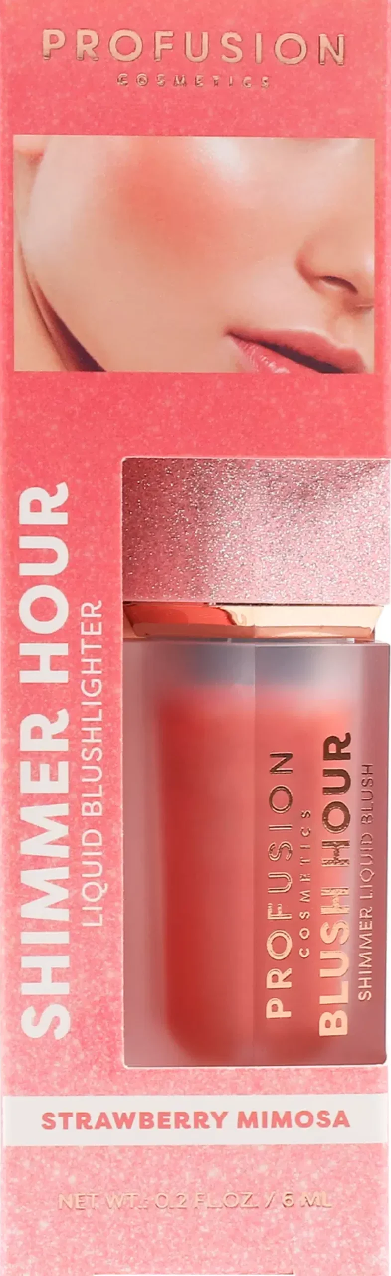 Profusion Cosmetics Kasvomeikit<Shimmer Hour Liquid Blush nestemäinen poskipuna 6 ml
