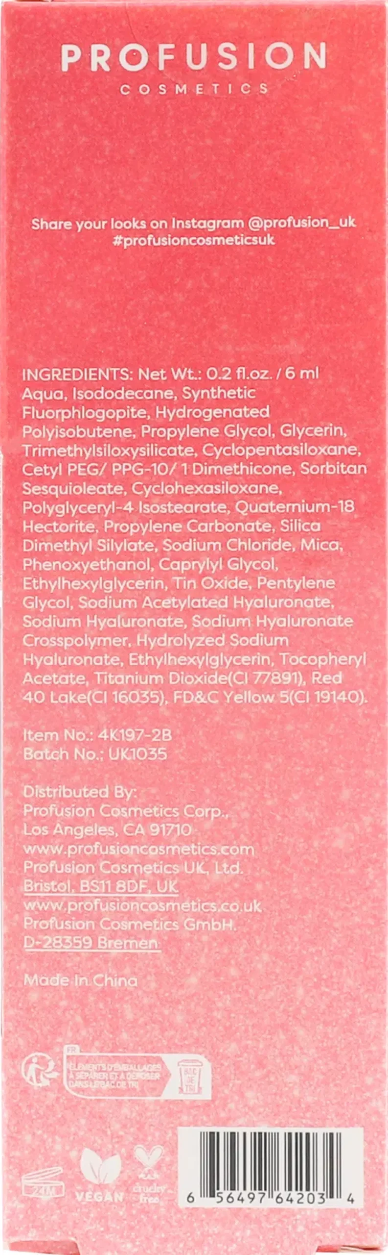 Profusion Cosmetics Kasvomeikit<Shimmer Hour Liquid Blush nestemäinen poskipuna 6 ml