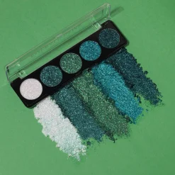Profusion Cosmetics Silmämeikit<viiden sävyn glitterpaletti Emerald Gems 4,5 g