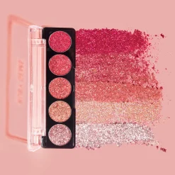 Profusion Cosmetics Silmämeikit<viiden sävyn glitterpaletti Ruby Gems 4,5 g
