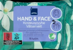 Rainbow Kuukautiset Ja Intiimihygienia<15kpl kosteuspyyhe