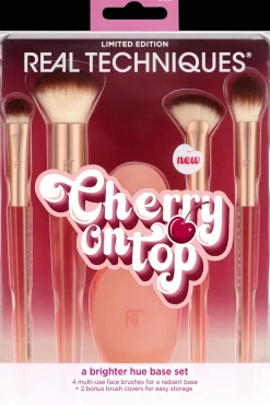Real Techniques Meikkipakkaukset|Meikkisiveltimet Ja -Välineet<Cherry On Top A Brighter Hue Base Kit -meikkisivellinsetti