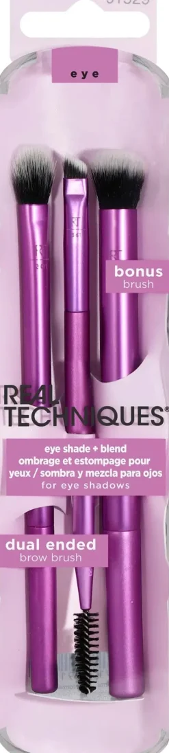 Real Techniques Meikkipakkaukset|Meikkisiveltimet Ja -Välineet<Eye Shade + Blend - luomivärisivellintrio