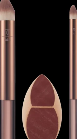 Real Techniques Meikkisiveltimet Ja -Välineet<Makeupsaver Sponge + Brush Trio -meikkivälinesetti