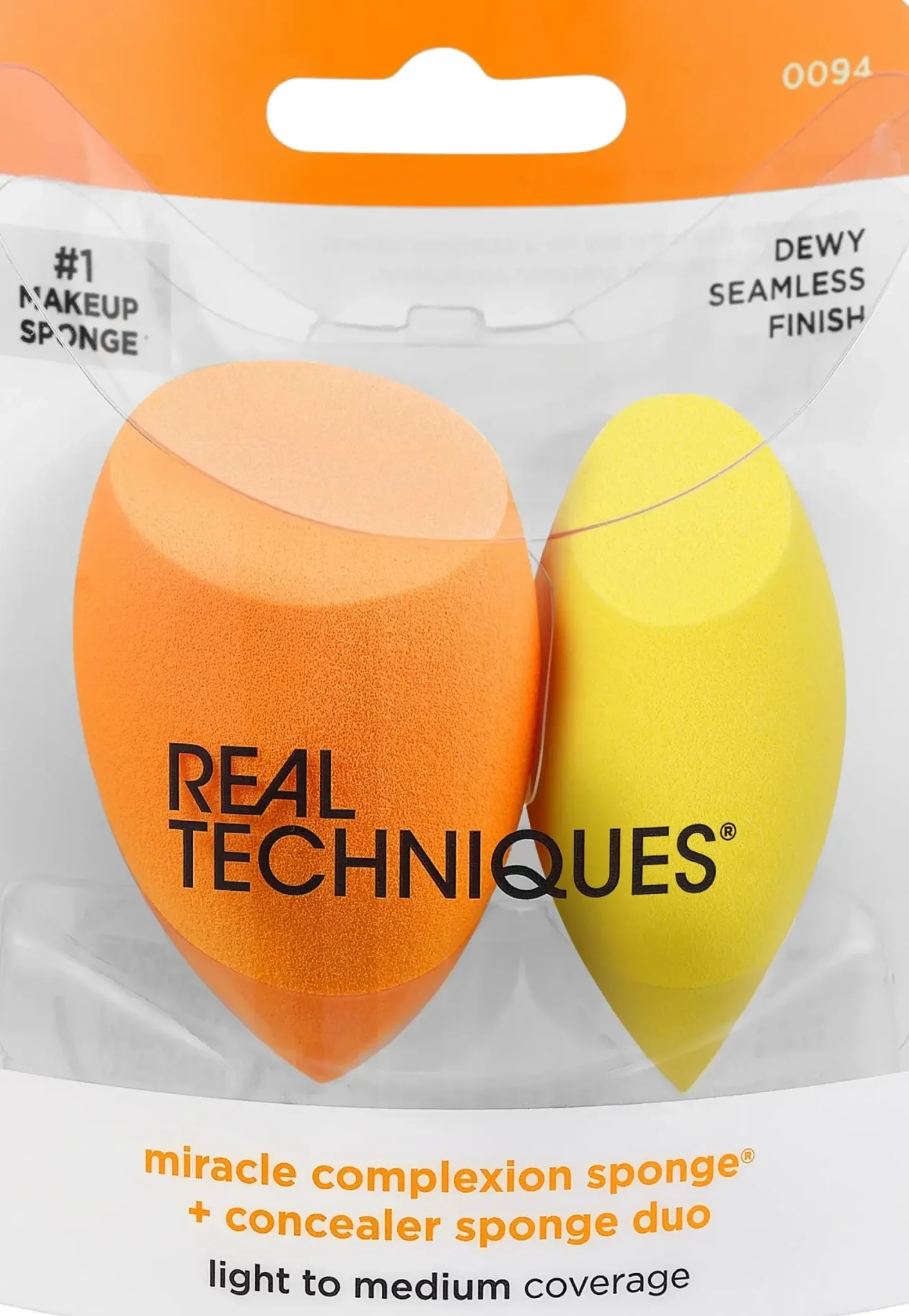 Real Techniques Meikkisiveltimet Ja -Välineet<MCS + Concealer sponge -meikkisieniduo