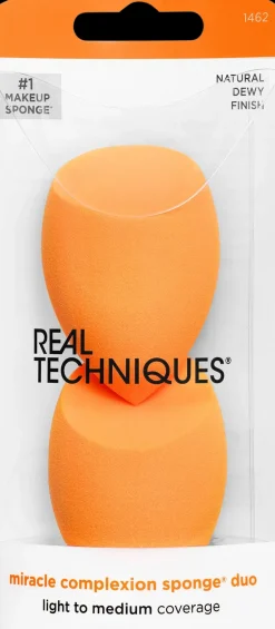 Real Techniques Meikkisiveltimet Ja -Välineet<Miracle Complexion Sponge - meikkisieniduo