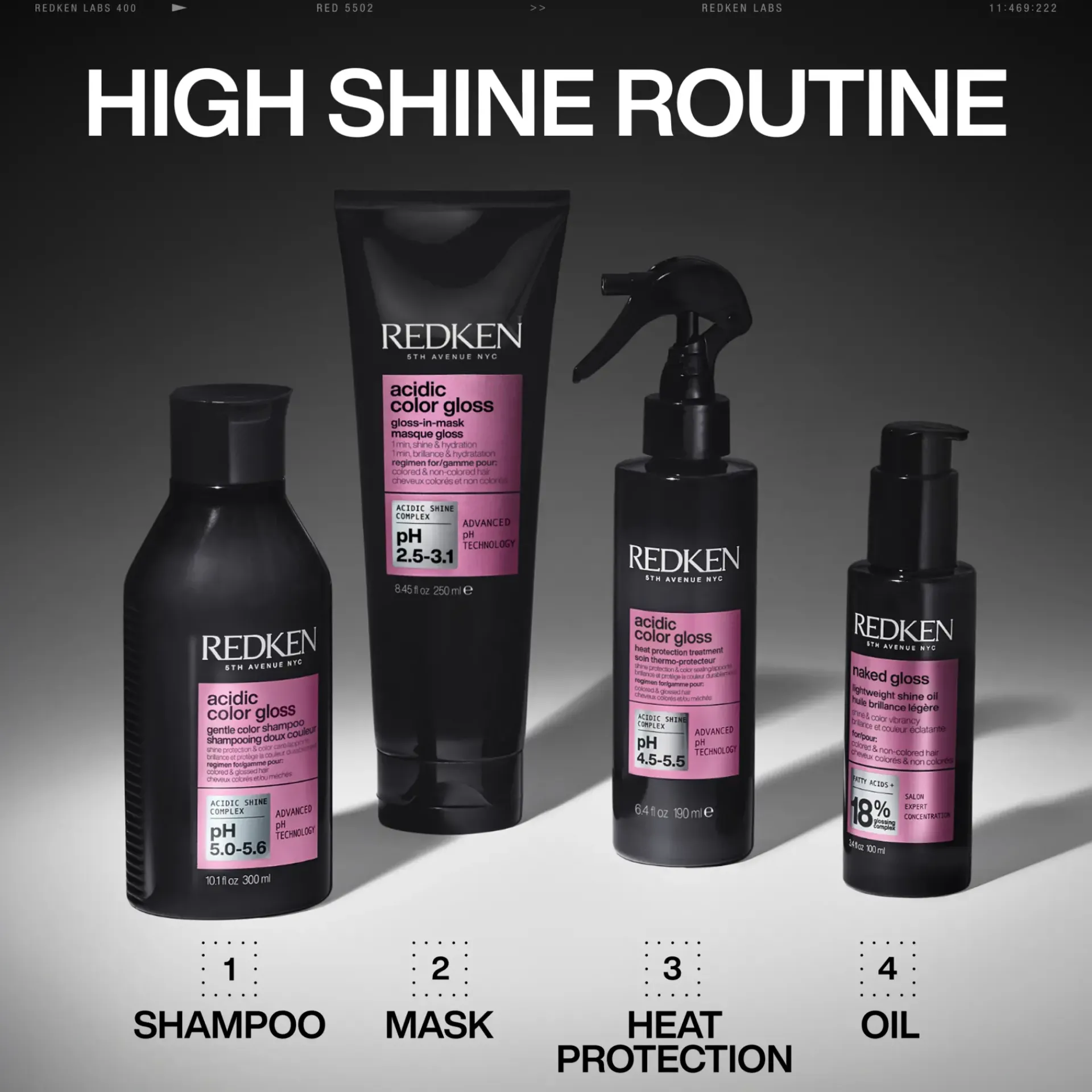 Redken Hiustenhoito<Acidic Color Gloss 1-min Liquid Shine Mask hiusnaamio 250ml. Tehokasta kiiltoa ja kosteutusta antava hiusnaamio .