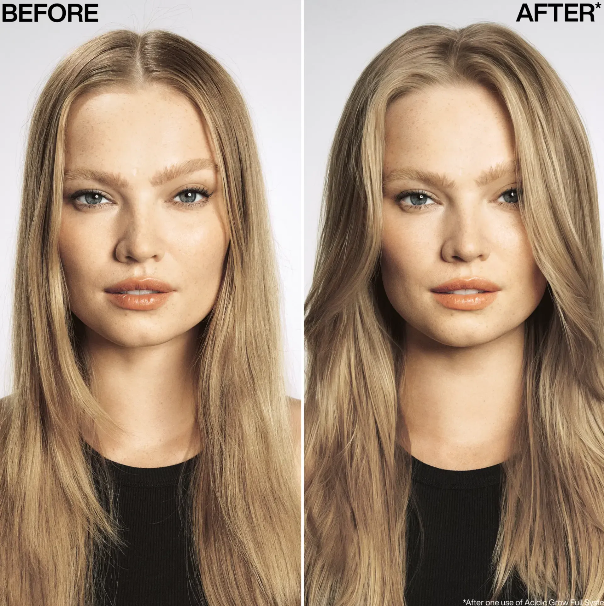 Redken Hiustenhoito<Acidic Grow Full System hiuspohjaseerumi oheneville hiuksille. Auttaa vahvistamaan ja tuuheuttamaan hiuksia.