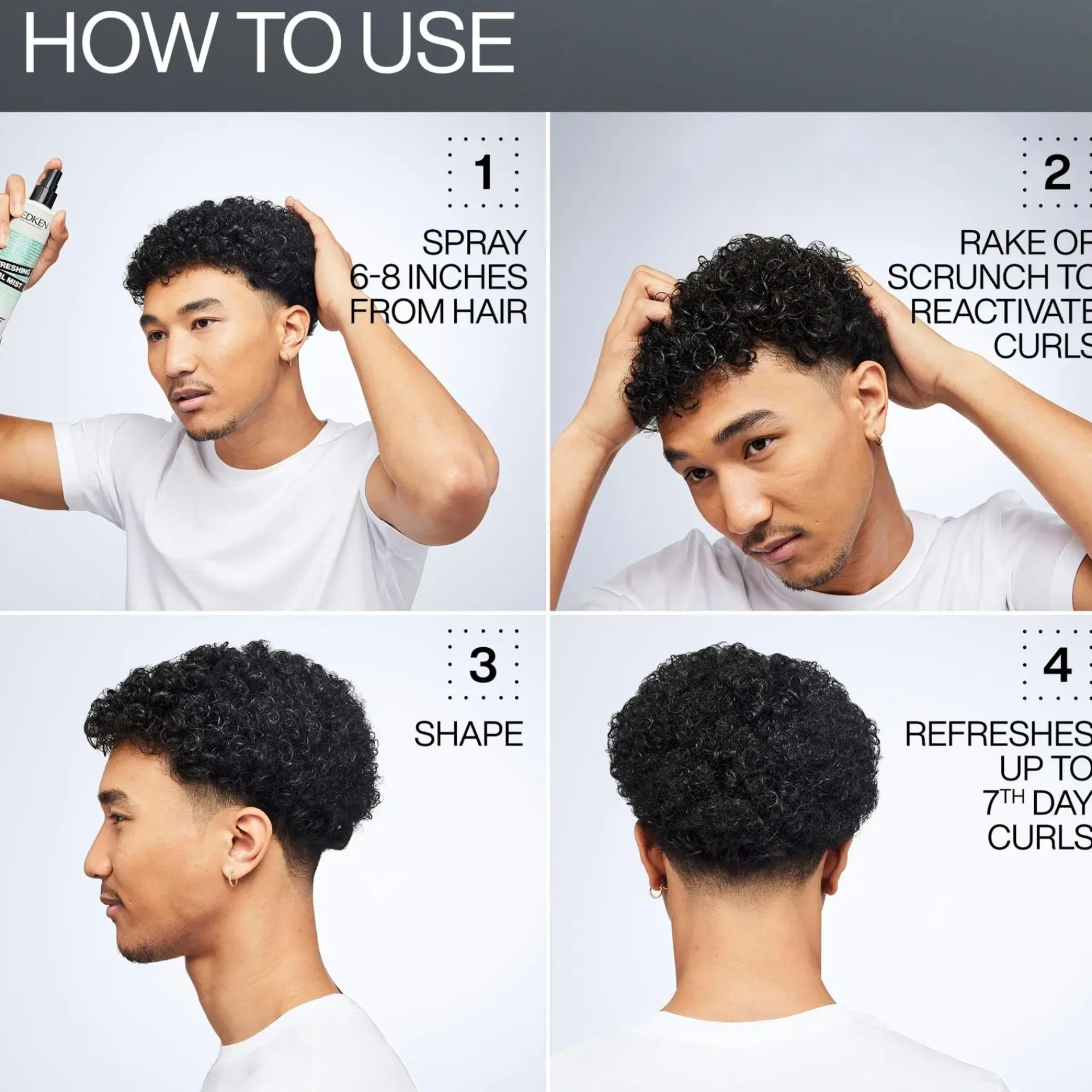 Redken Curly Girl -Tuotteet|Hiustenhoito<Styling Refreshing Curl Mist suihke 250 ml