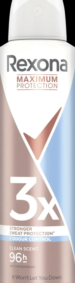 Rexona Vartalonhoito<Maximum Protection Clean Scent Antiperspirantti Deodorantti Spray 96 h suoja 150 ML