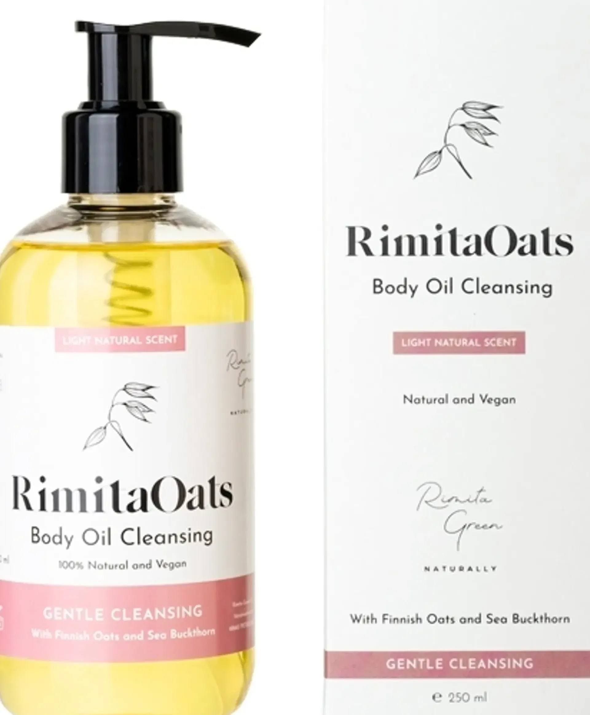Rimita Green Vartalonhoito<RimitaOats Body Oil Cleansing suihkuöljy 250 ml