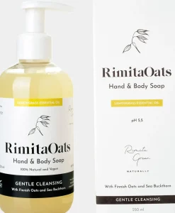 Rimita Green Käsienhoito<RimitaOats käsi- ja vartalosaippua 250 ml
