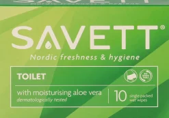 Savett Kuukautiset Ja Intiimihygienia<Toilet kosteuspyyhe 10kpl