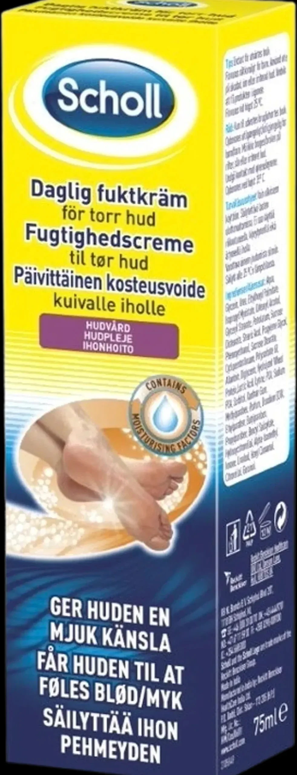 Scholl Jalkojenhoito<Päivittäinen kosteusvoide jaloille 75ml