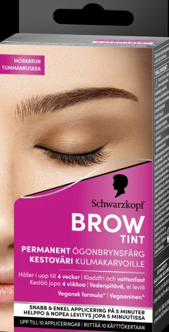 Schwarzkopf Silmämeikit<Brow Tint kulmaväri Dark Brown