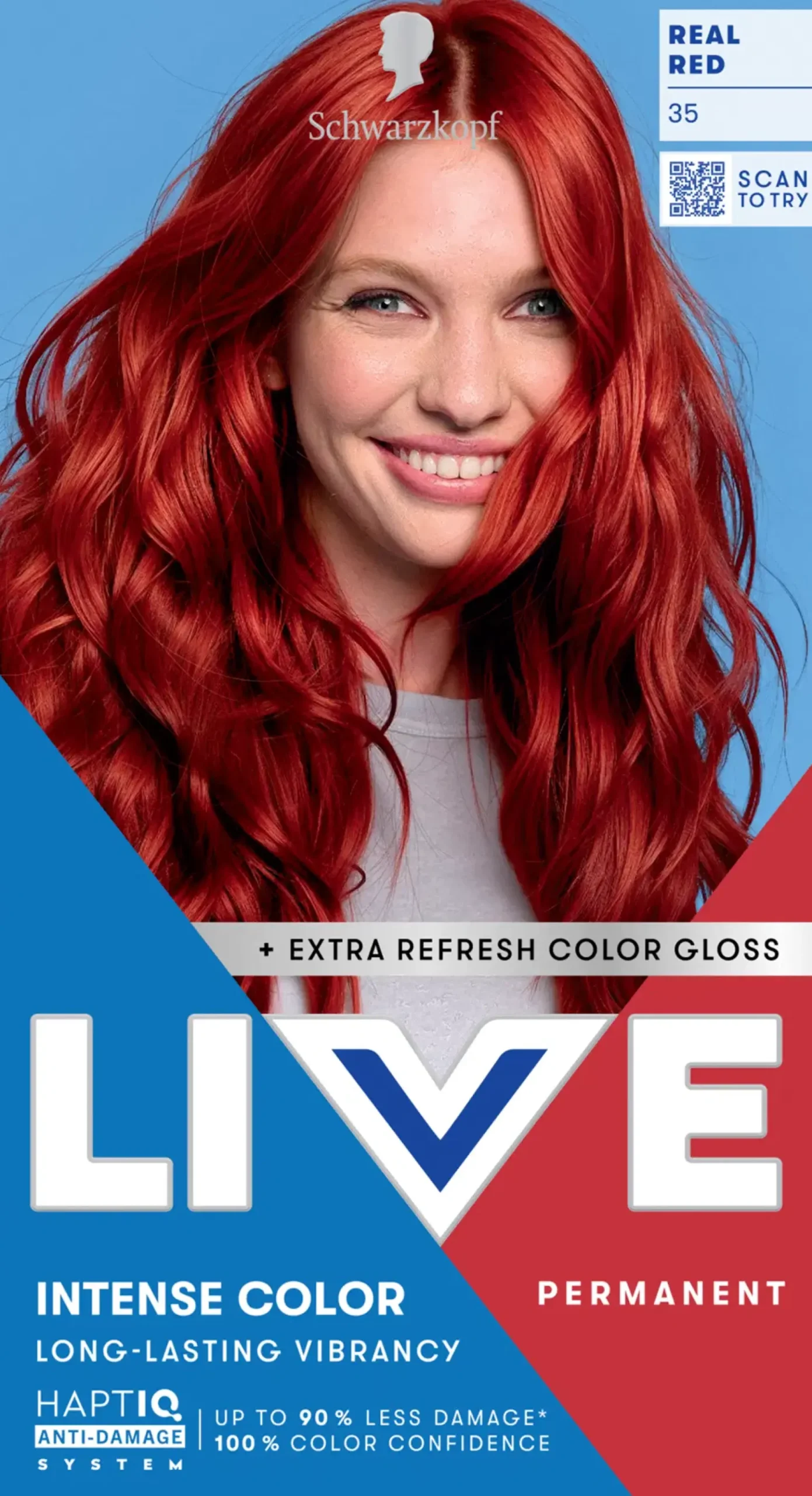 Schwarzkopf Hiusvärit<LIVE 35 Real Red