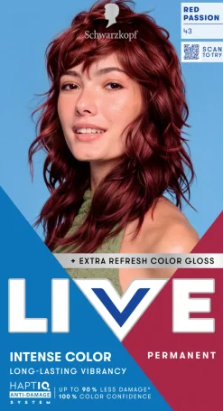 Schwarzkopf Hiusvärit<LIVE 43 Red Passion