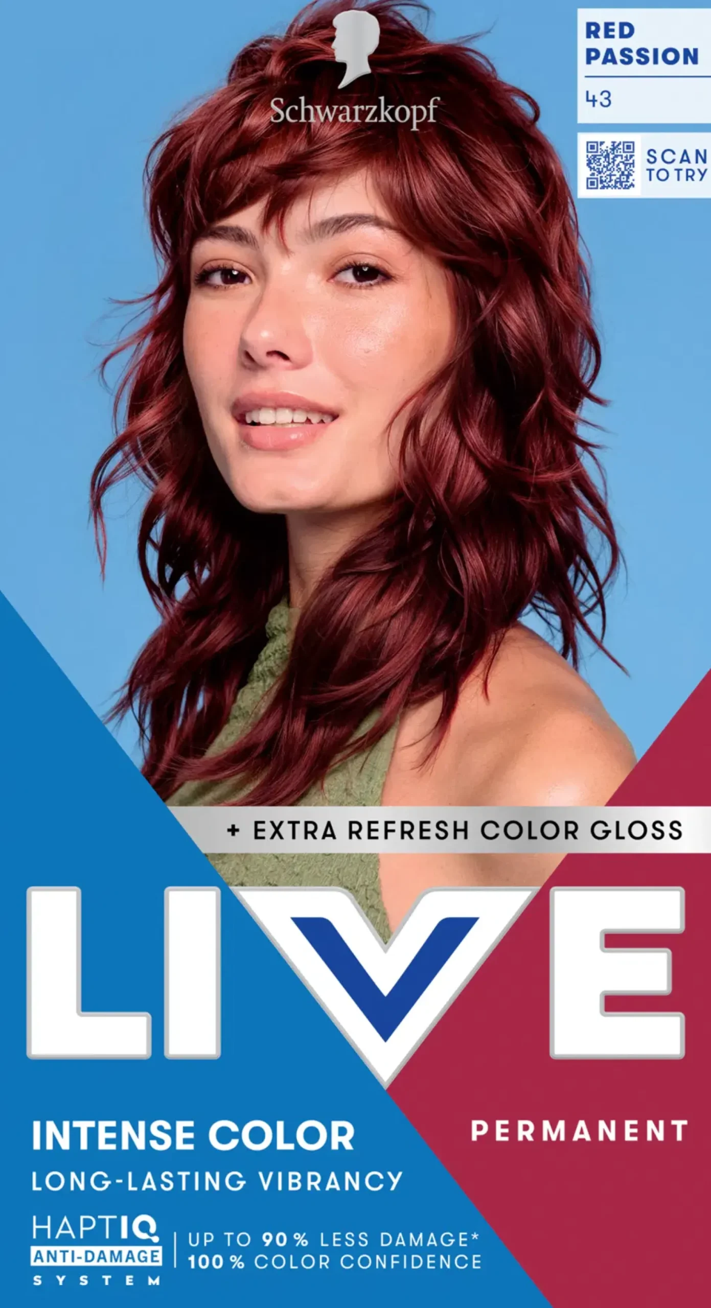 Schwarzkopf Hiusvärit<LIVE 43 Red Passion