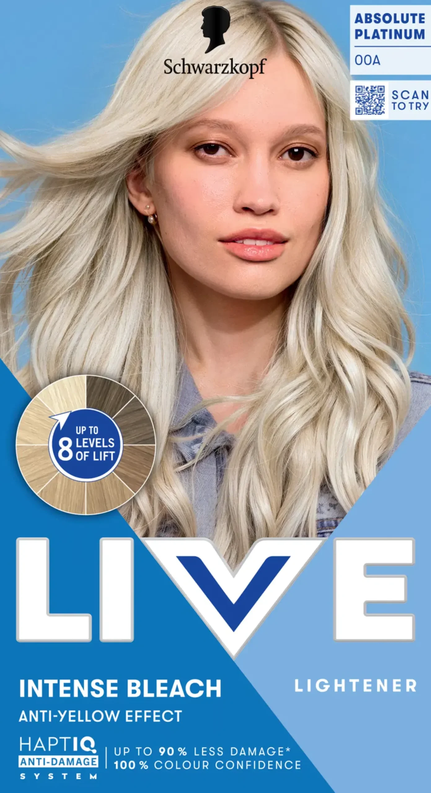 Schwarzkopf Hiusvärit<LIVE 00A Absolute Platinum