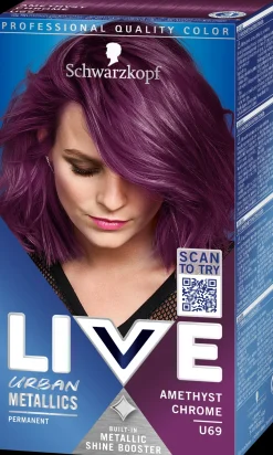 Schwarzkopf Hiusvärit<LIVE U69 Amethyst Chrome hiusväri