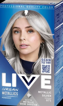 Schwarzkopf Hiusvärit<LIVE U71 Metallic Silver hiusväri